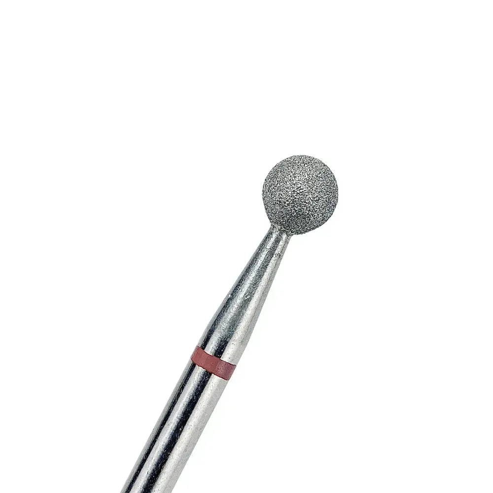 TOUCH diamond Ball nail drill bit red 4.0 mm (D040D-F)