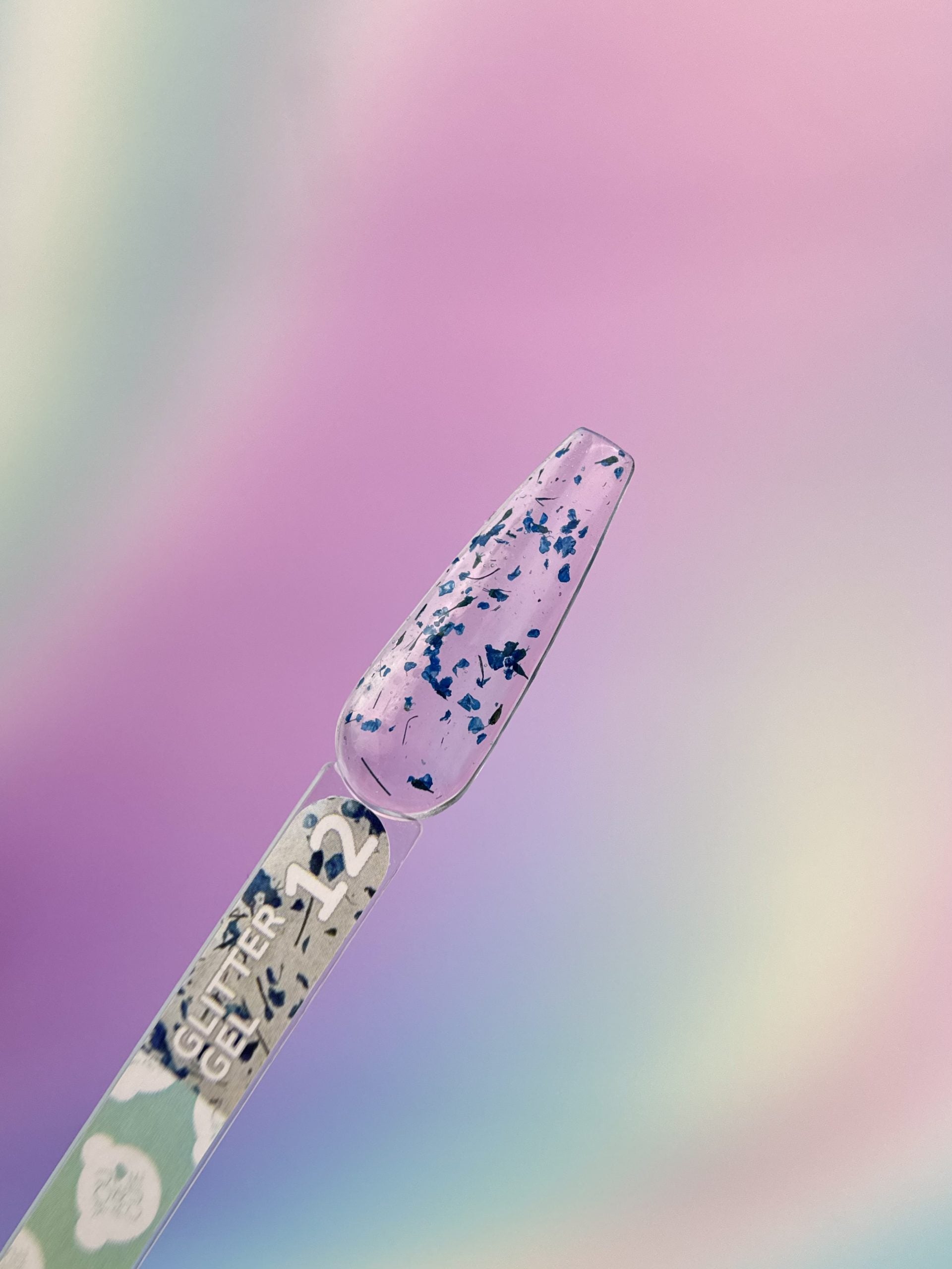 Glitter Gel Nail Polish № 12, 5ml