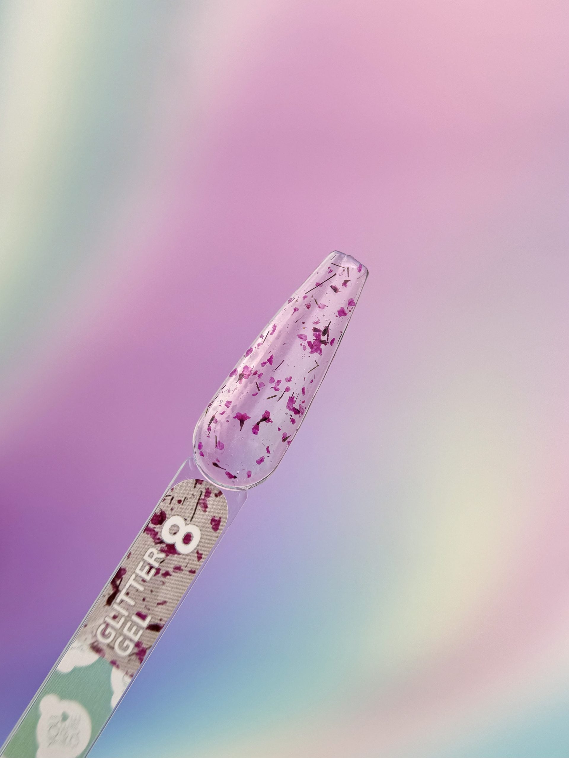 Glitter Gel Nail Polish № 8, 5ml